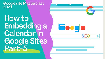 Embedding A Calendar In Google Sites | Build a great Google Site Calendar