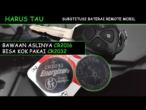 Baterai Remot Mobil 👾 Trik & Substitusi CR2016 VS CR2032