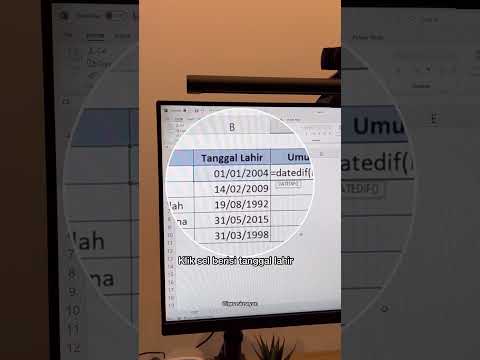 Video: Bagaimana cara menghitung usia dari tanggal lahir di excel?