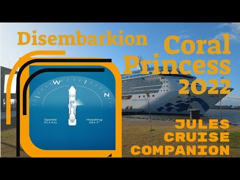 Disembarkion Day Coral Princess 19 June 2022 @julescruisecompanion Video Thumbnail