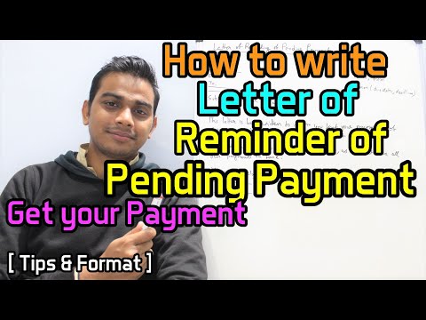 How To Write Letter Of Reminder Of Pending Payment And Get Your Payment | Tips U0026 Format