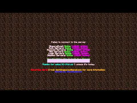 MC-Status: Is Minecraft Down: SERVER EDITION!