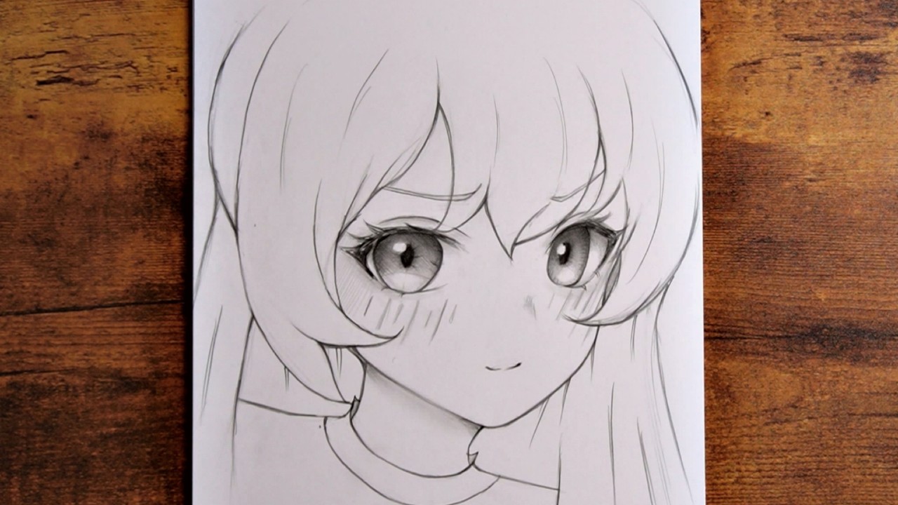 How to Draw Anime Girl | Anime Sketch Tutorial step by step | How to Draw beautiful Anime EYES