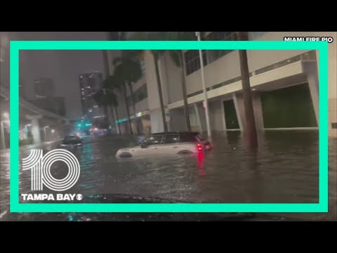 Miami: Cars stuck