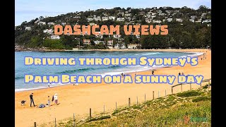 Dashcam view of a drive through Sydney's Palm Beach