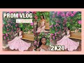 Senior Prom 2021 GRWM + Vlog 🌸✨| Popping Dija