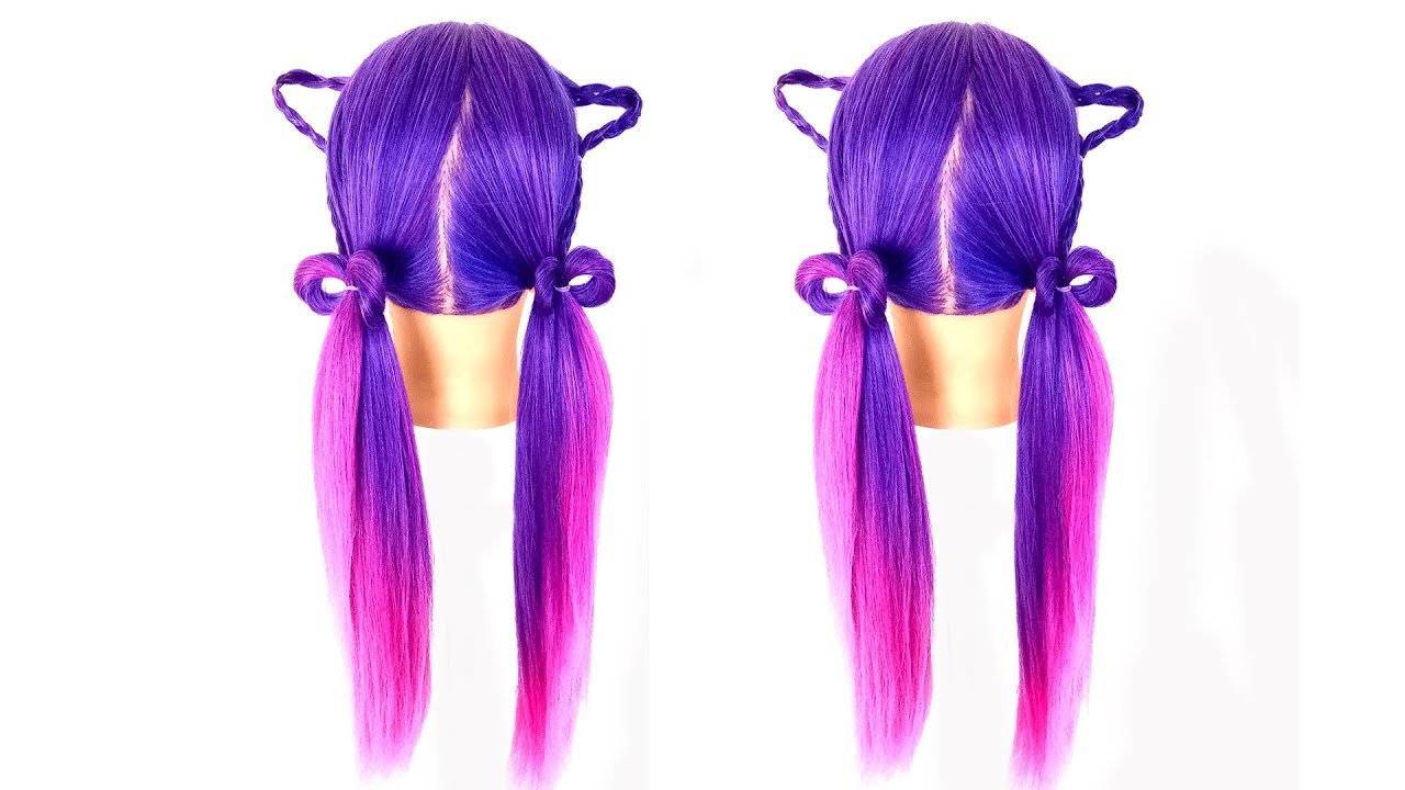 Hairstyle/Cut Hair Ep.295 -ทำผมทรงหูแมวได้ง่ายๆ,Cat ear hairstyle Tutorial,มัดแกละ2ข้าง By RD Beauty