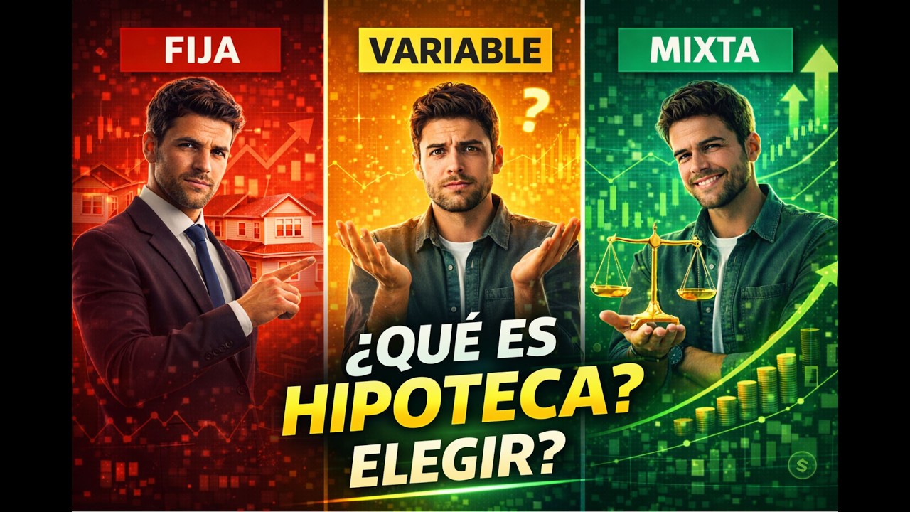 Hipoteca fija, variable o mixta: cuál elegir y cuál es mejor - YouTube