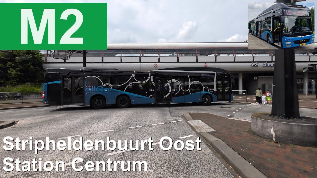 Keolis allGo M2: Stripheldenbuurt Oost - Almere Centrum | Buitenmetro | Keolis 6003 | 2024