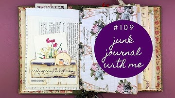 Junk Journal with me 109 - Using Happy Mail Treasures from Alison