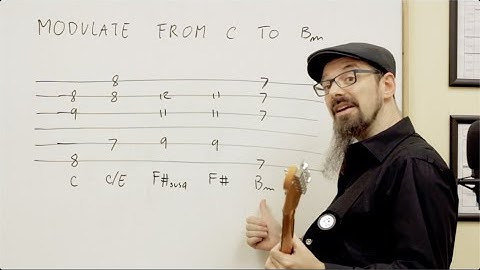 C Major to B Minor - One Minute Modulation [Music Theory]