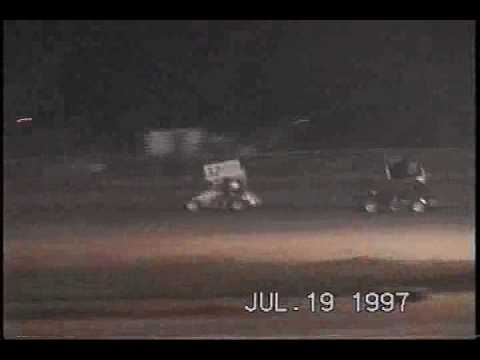 Micro Sprint Wild flying 360 7-19-97 Hammerdown Speedway