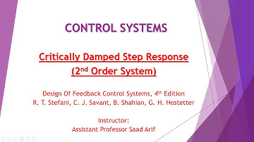 Critically Damped Step Response