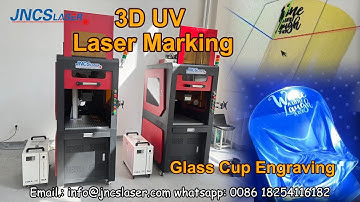10W 3D Dynamic auto focusing UV Laser Marking Machine Glass Cup Laser Engraving