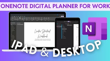 How to Quickly Set-Up Microsoft OneNote Digital Planner on iPad and Desktop with PNG Templates