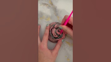 Squid Game Heart 💕🖤 Air Dry Clay Dalgona Cookie #shorts #squidgame3 #dalgona