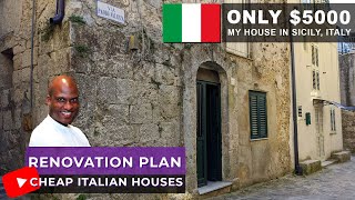 Cheap Houses In Italy | My Tiny House Renovation Plans | Mussomeli Sicily - EP 7