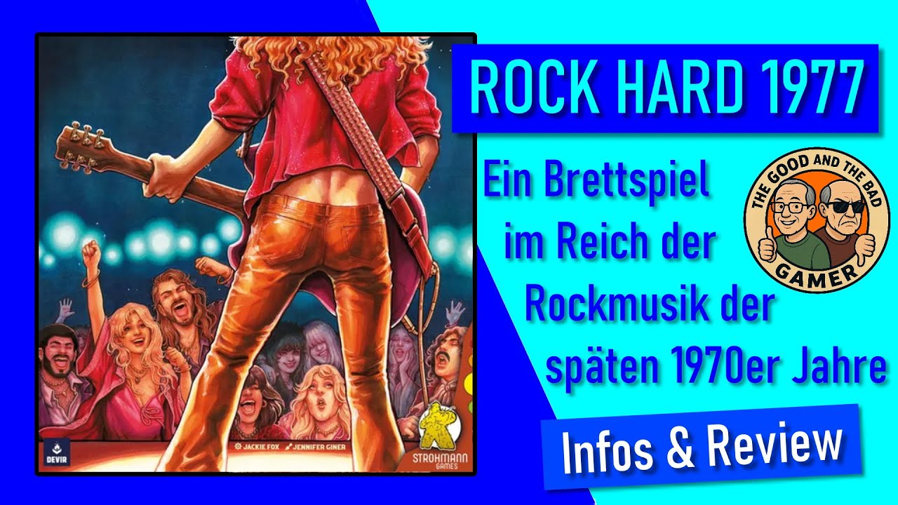 ROCK HARD 1977 - Brettspiel im Reich der Rockmusik / Info & Review