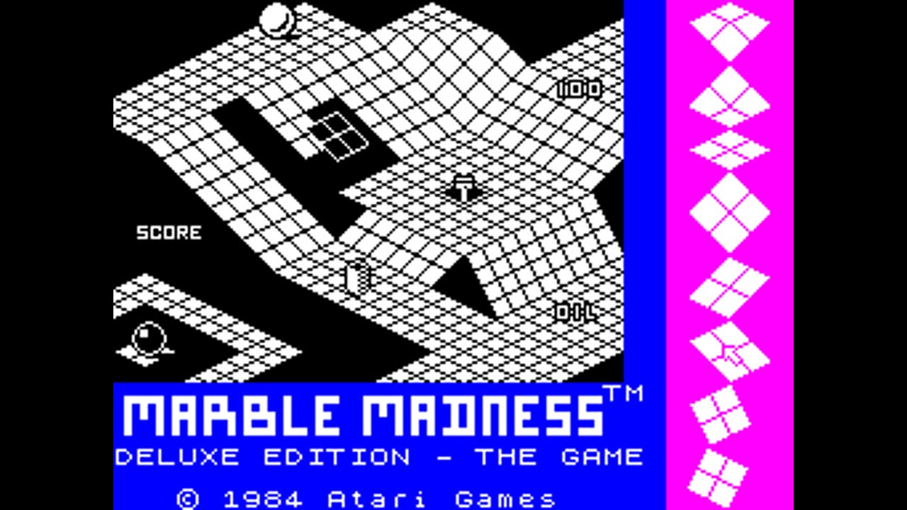 ZX Spectrum] Marble Madness DeLuxe Edition (1987) Longplay - YouTube