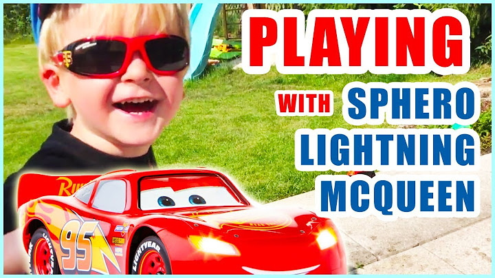 Sphero lightning mcqueen playing