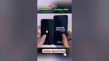 Restart Battle! iPhone 8 vs. Samsung A20 – Who Wins#shorts