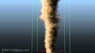 maya fluid tornado vfx test