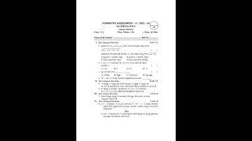 AP FA2 - 9 to 10 Maths question paper 2023