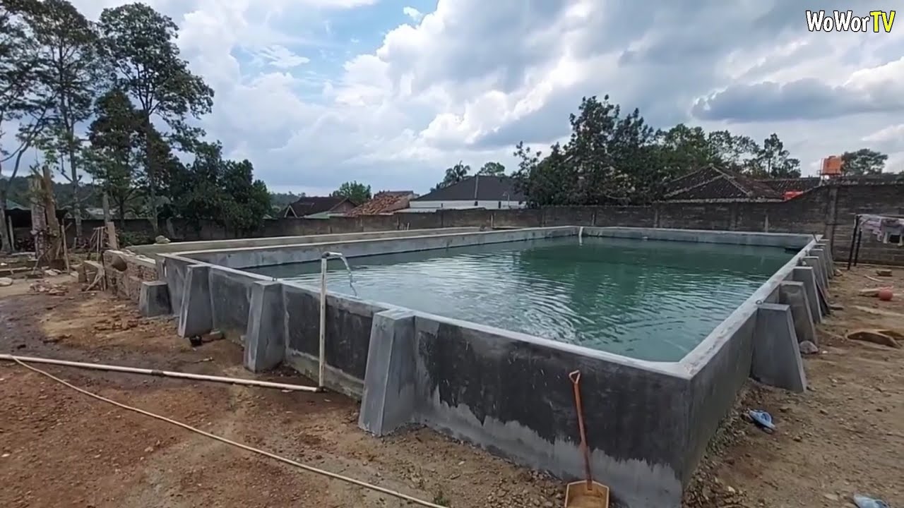 PROSES PEMBUATAN KOLAM BETON YANG BENAR 