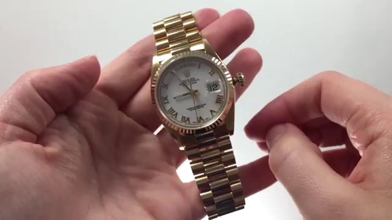 how to change the day on a rolex