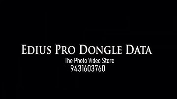 EDIUS X 10 Software & Wedding Projects Data Dongle Bihar