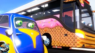 Wheels On The Bus - Fun Ride Around Town + More Nursery Rhymes & Baby Songs