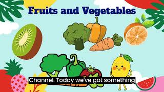 Fruits and vegetables English Vocabulary | Fruits and vegetable names for kids |