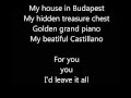 Budapest - George Ezra | Lyrics Video | HD