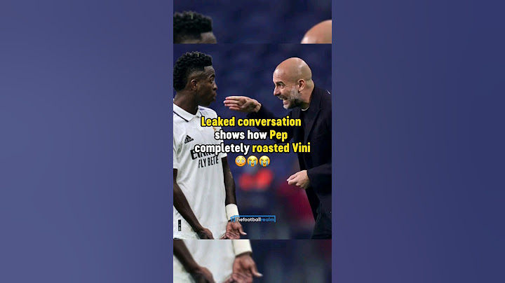 How Pep Guardiola ROASTED Vinicius 🤣 #football