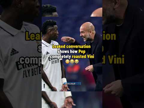 How Pep Guardiola ROASTED Vinicius 🤣 #football