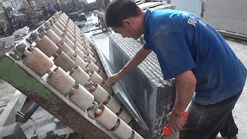 slabs loading before polishing