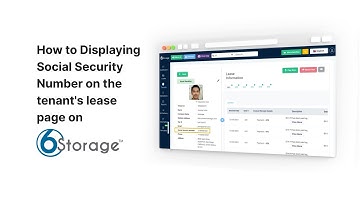 Displaying Social Security Number on The Tenant