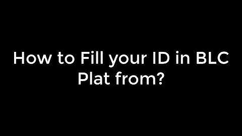 How to add ID in BLC