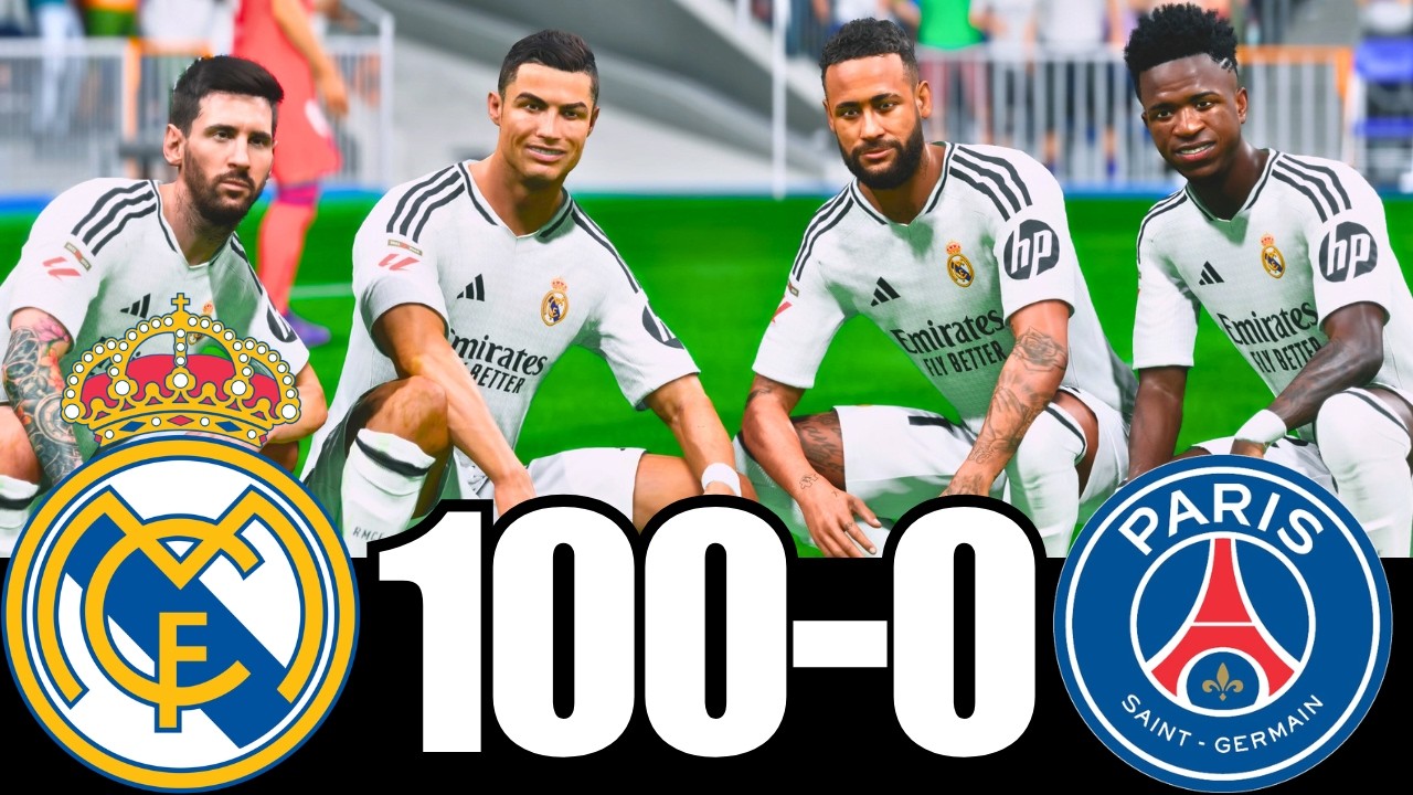 ФК 25 - Месси Роналду, Неймар и Мбаппе | ВСЕ ЗВЕЗДЫ | РЕАЛ МАДРИД 100-0 ПСЖ