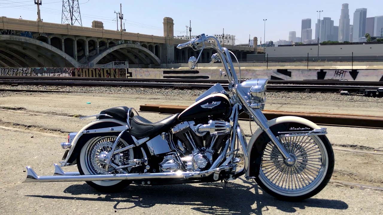 For Sale Cmc Motorsports California Gangster Style Harley Davidson Softail Deluxe Youtube