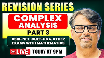 Complex Analysis Part 3 - Full Revision of ODE for CSIR NET & CUET PG | By GP Sir