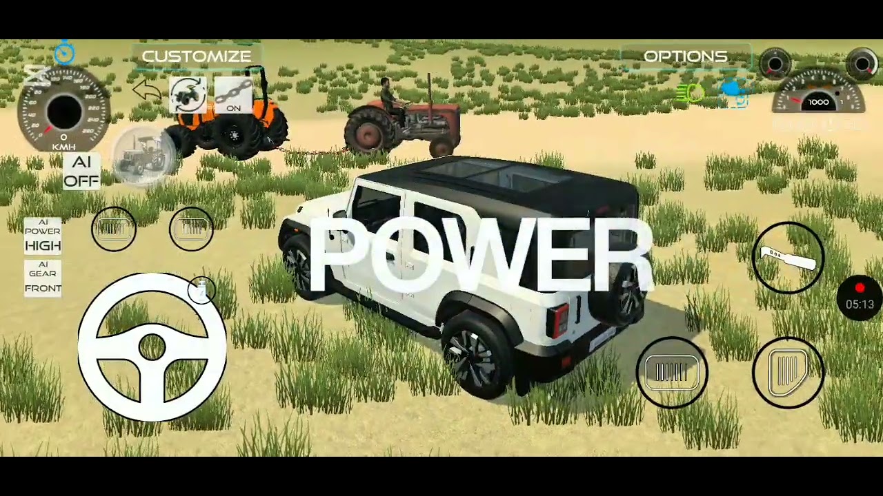 ❤️Old tractor vs kubota tractor and alto vs mustang ❤️ sl video ❤️