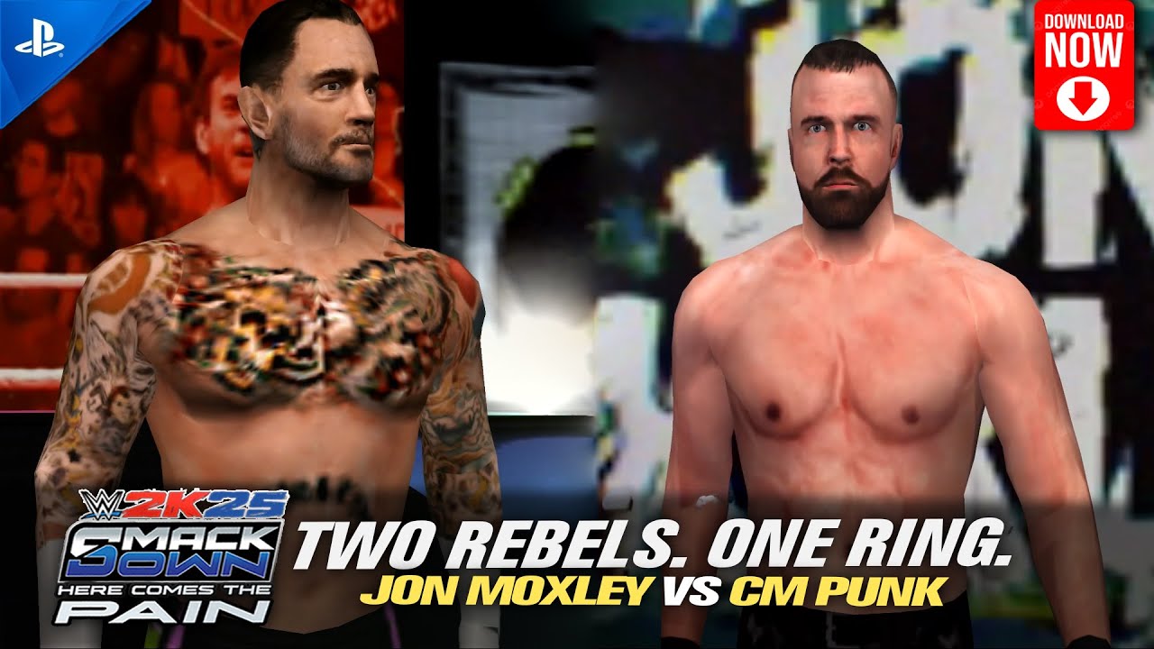 WWE Here Comes the Pain 2K25 Mod Gameplay | Jon Moxley vs CM Punk – AEW Dynamite Arena Special
