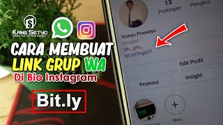 Cara Membuat Link Grup Whatsapp di Bio Instagram dengan Bitly Resimi