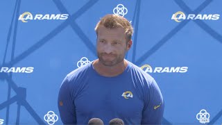 Sean McVay Addresses The Media After Rams Training Camp Practice