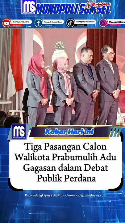 Download lagu Tiga Pasangan Calon Walikota Prabumulih Adu Gagasan dalam Debat Publik Perdana