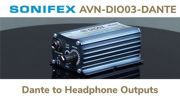 Sonifex AVN-DIO03 Dante AoIP to-headphones with volume and limiter