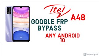 Itel A48 Google Frp Bypass Latest Method | All China Mobiles Android 10 Frp Bypass