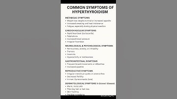 common symptoms of Hyperthyroidism #hyperthyroidism