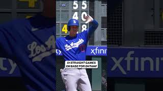 50 to 53 GAMES! Ohtani’s Historic On-Base Streak 🔥 | Pitch Perfect Highlights | #shorts #fyp